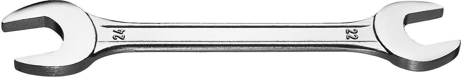 ключ рожковый гаечный 22*24 мм, углеродистая сталь, оцинк покрытие STAYER