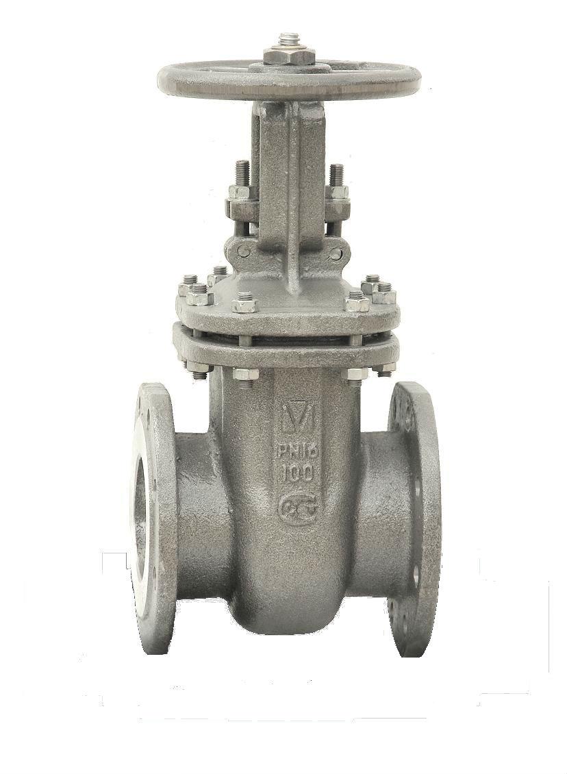 задвижка DN150 фланцевая в монолитном корпусе Ру10/16 L-210 мод. 4000Е1 ...